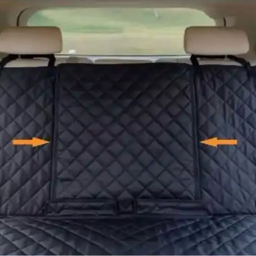 Waterproof Nonslip Black Quilted Dog Car Seat Cover. Fits Most Cars, Trucks SUVs - Picture 2 of 5